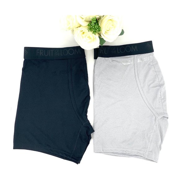 Fruit of the Loom Men's 2-Pk Select Breathable Micro-Mesh Boxer Brief Size Small - Picture 3 of 6